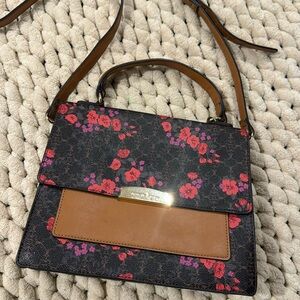 Nanette Lepore Wyatt Chocolate Floral Crossbody